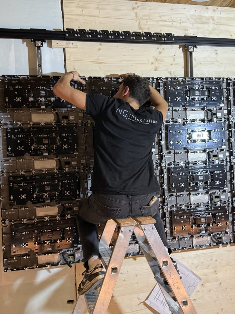 Pose des modules LED